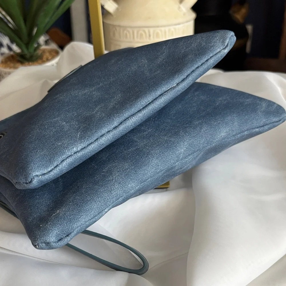 CXL by Christian Lacroix Denim Blue Wristlet Pouch